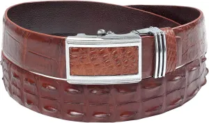 Alligator Leather Belt Men Crocodile Belly 1.5" width Pin Gold Buckle Removal Dress Golf Luxury Premium Handmade