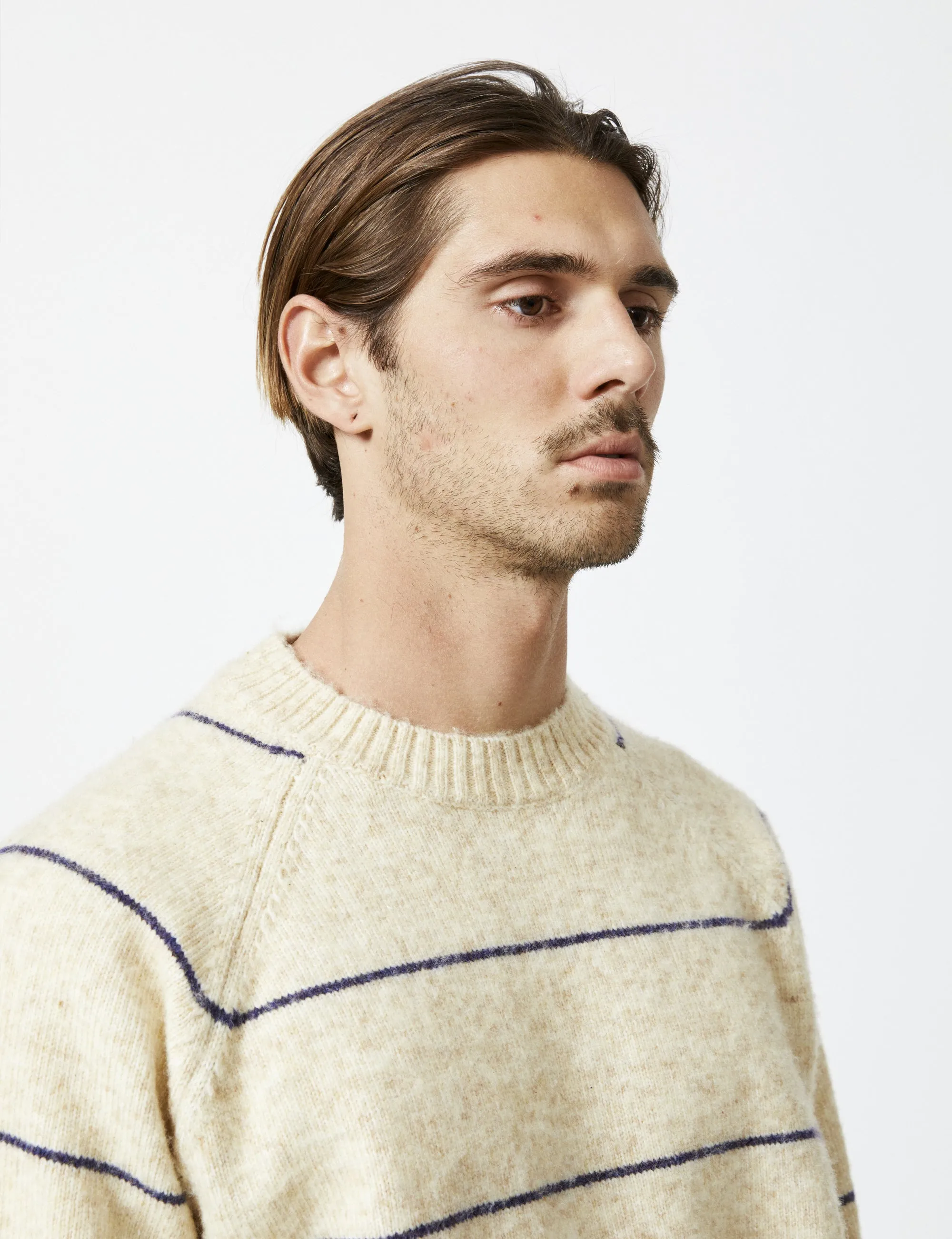 Altona Soft Knit - Natural/Navy