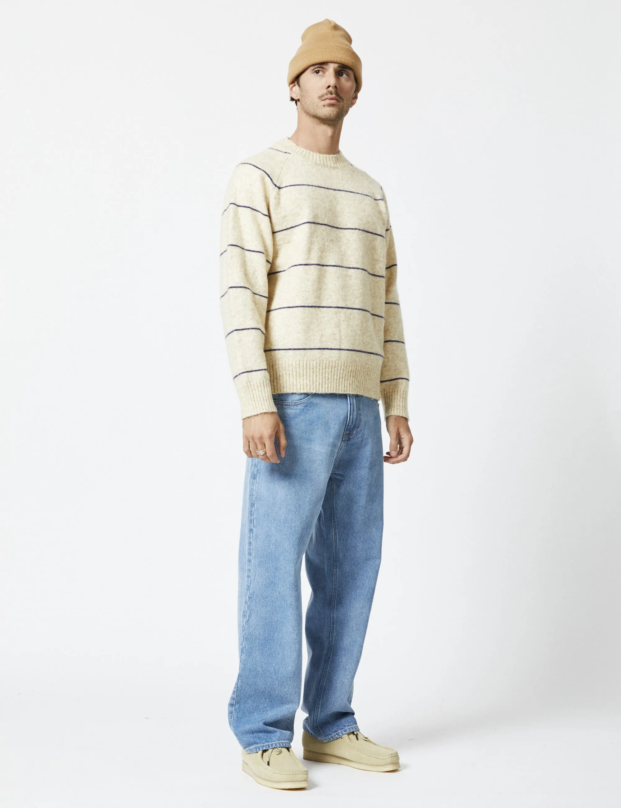 Altona Soft Knit - Natural/Navy