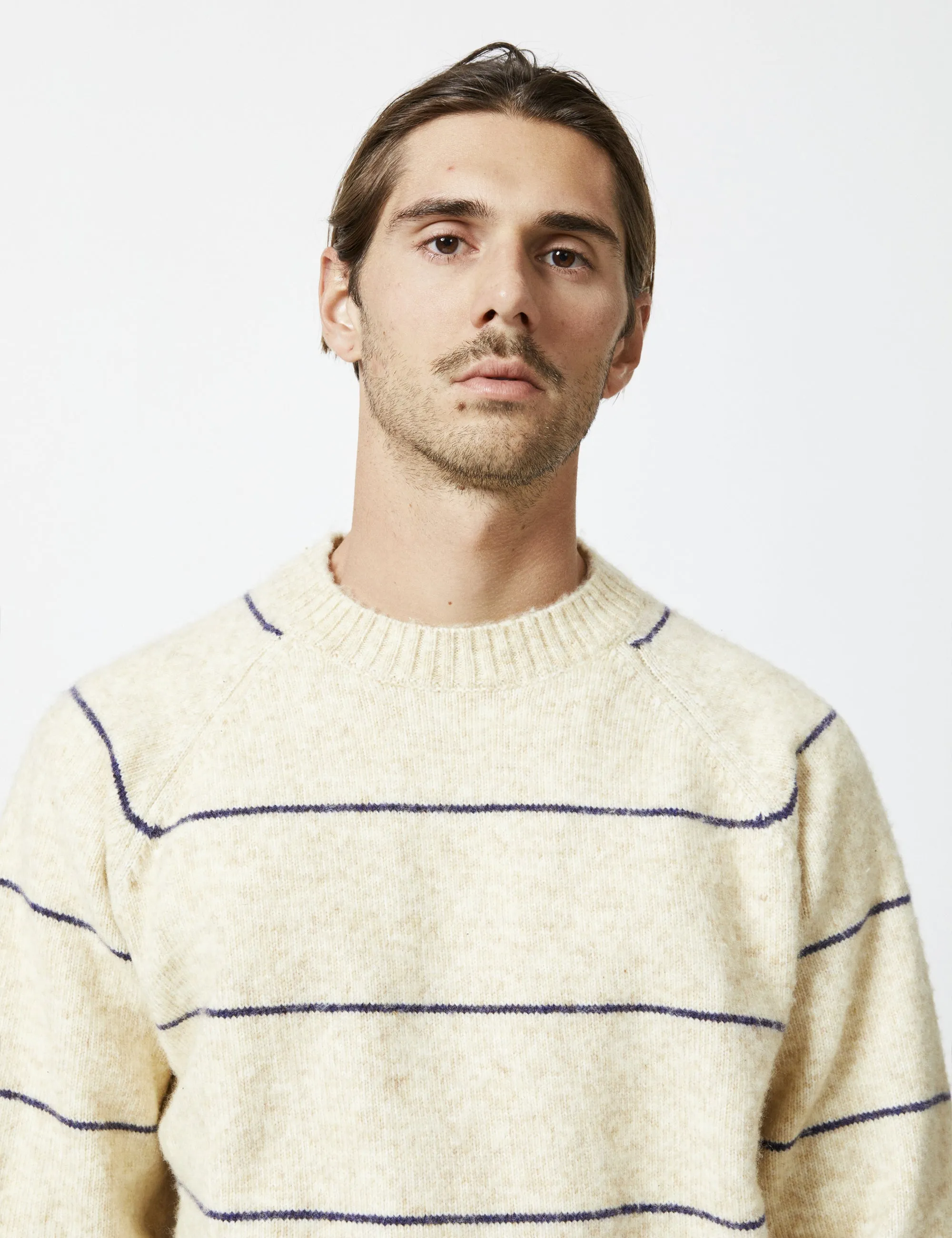Altona Soft Knit - Natural/Navy