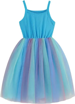 Baby Girls Tutu Dress Long Sleeve Toddler Sleeveless Dresses Infant Tulle Sundress