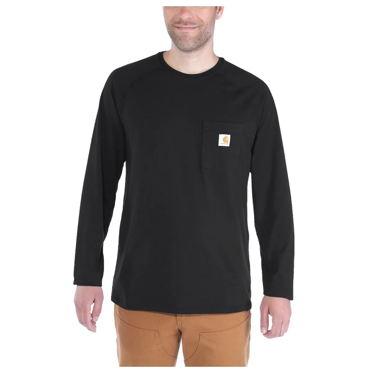 Carhartt&#x20;100393&#x20;T-Shirt&#x20;Cotton&#x20;l&#x2F;s&#x20;Force&#x20;-&#x20;Navy