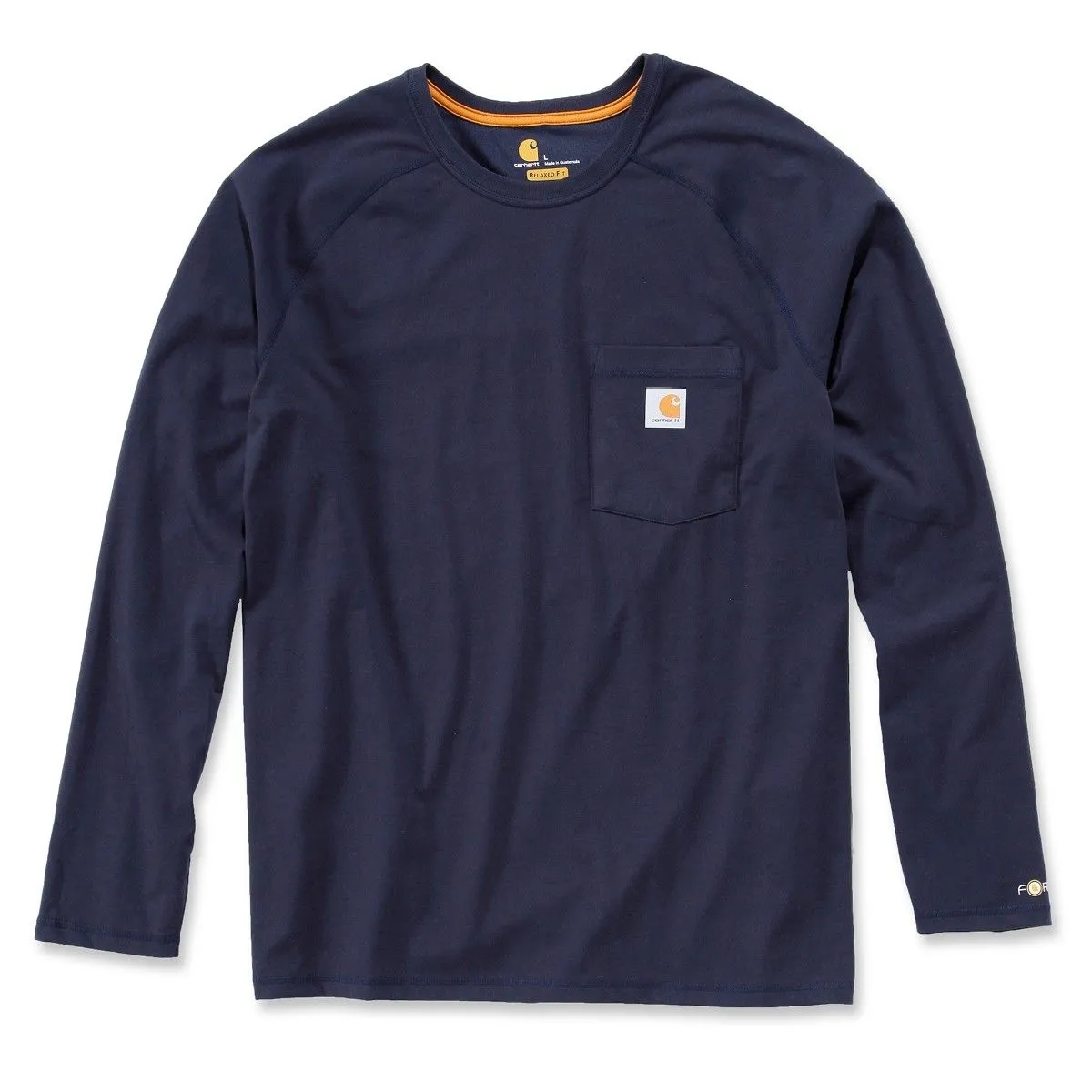 Carhartt&#x20;100393&#x20;T-Shirt&#x20;Cotton&#x20;l&#x2F;s&#x20;Force&#x20;-&#x20;Navy