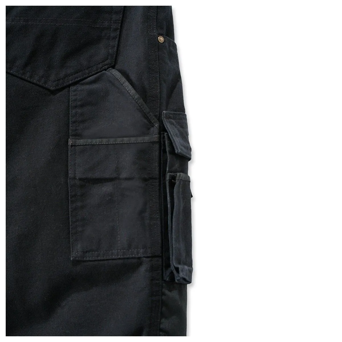 Carhartt&#x20;101837&#x20;Washed&#x20;Duck&#x20;Multipocket&#x20;Pant&#x20;-&#x20;Black