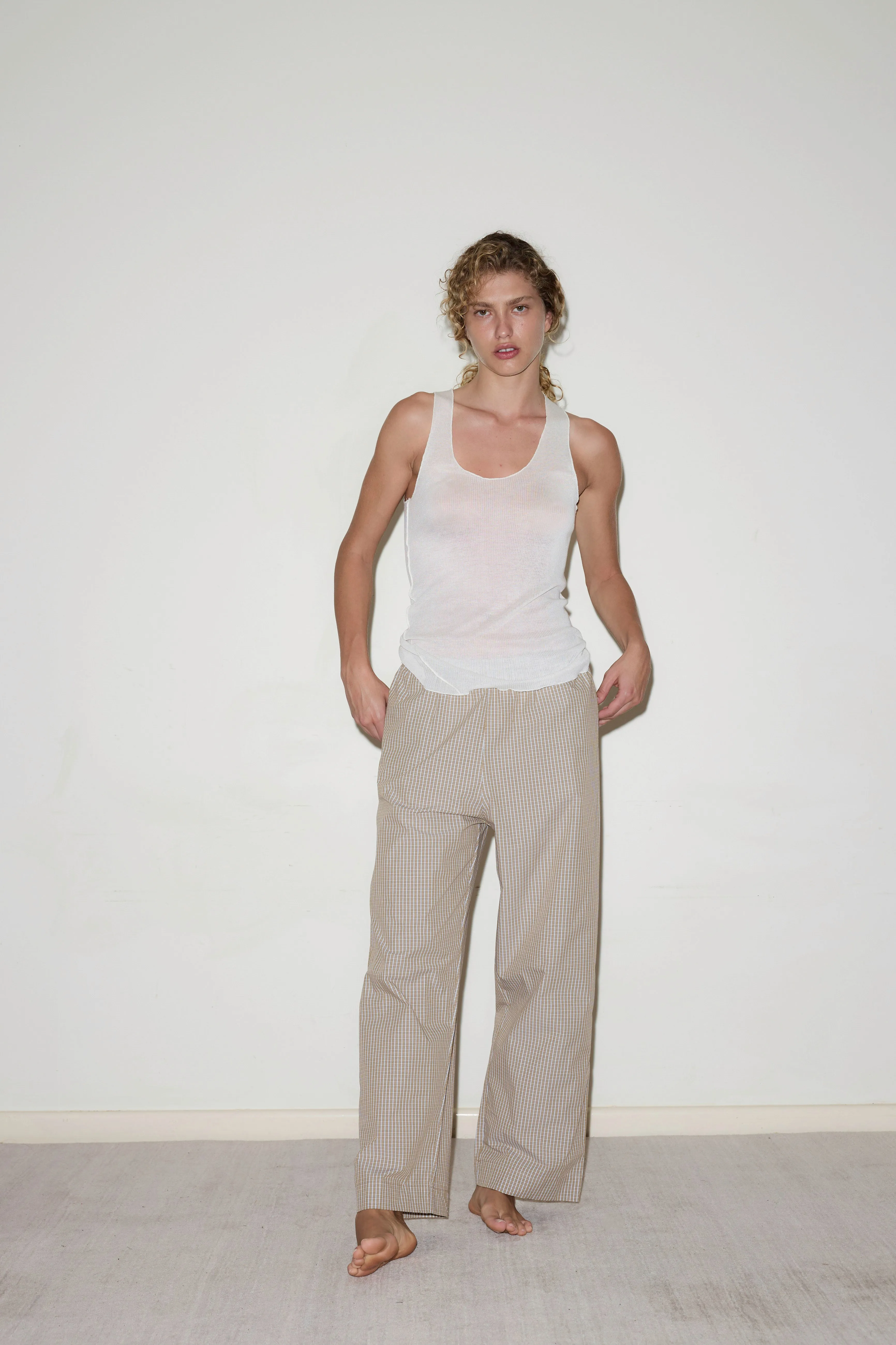 Ease Trouser - Desert Check