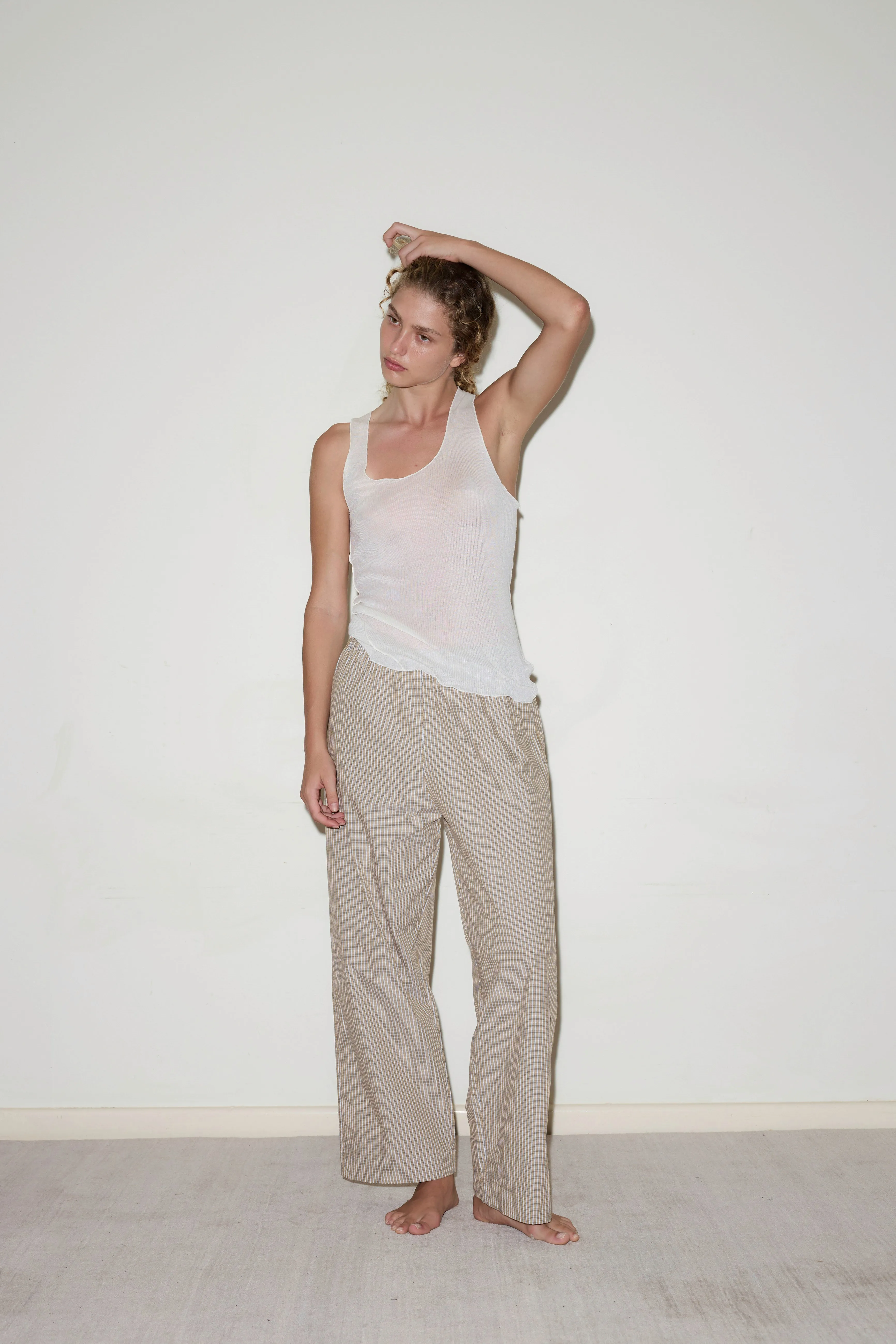 Ease Trouser - Desert Check