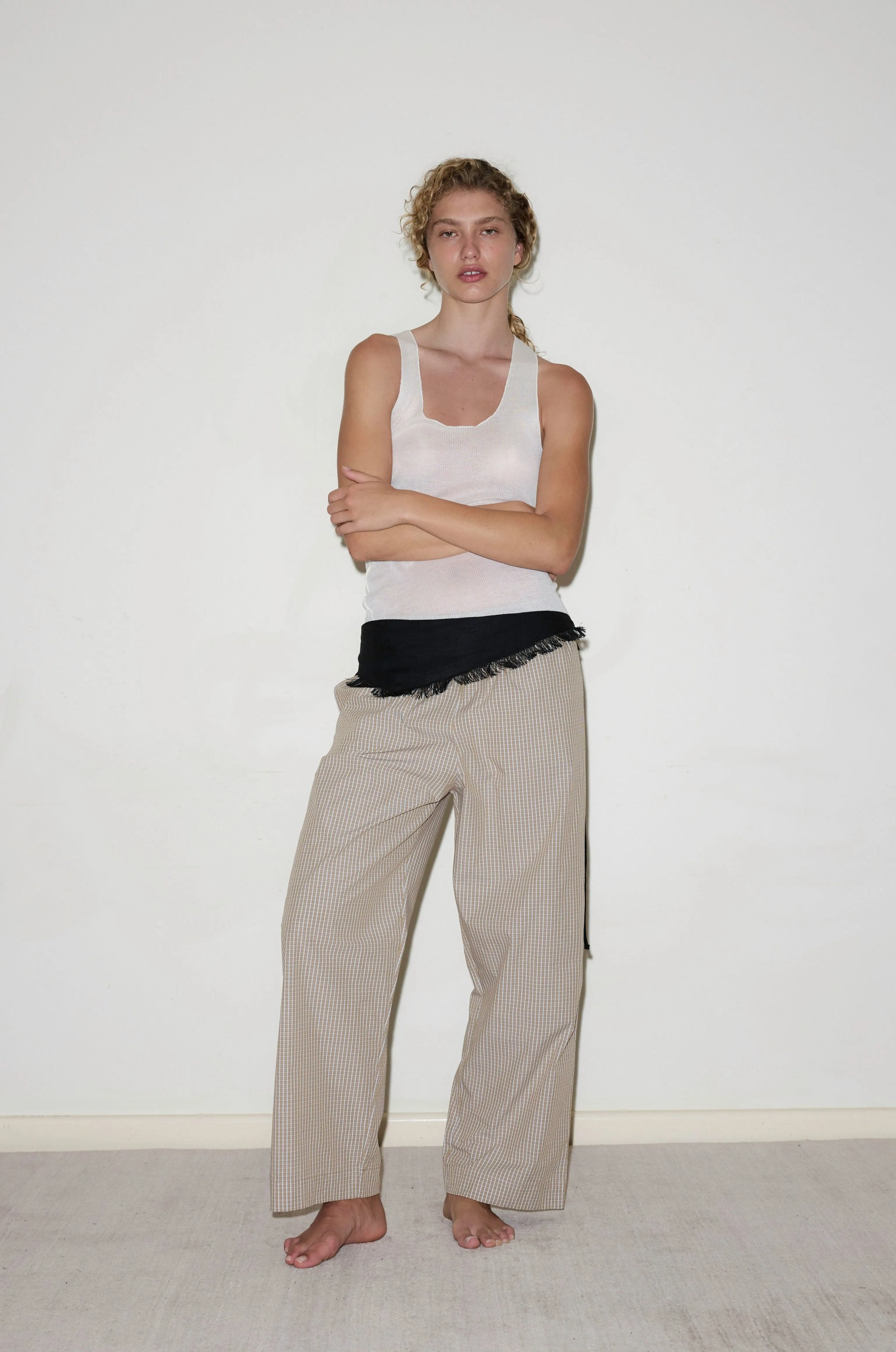 Ease Trouser - Desert Check
