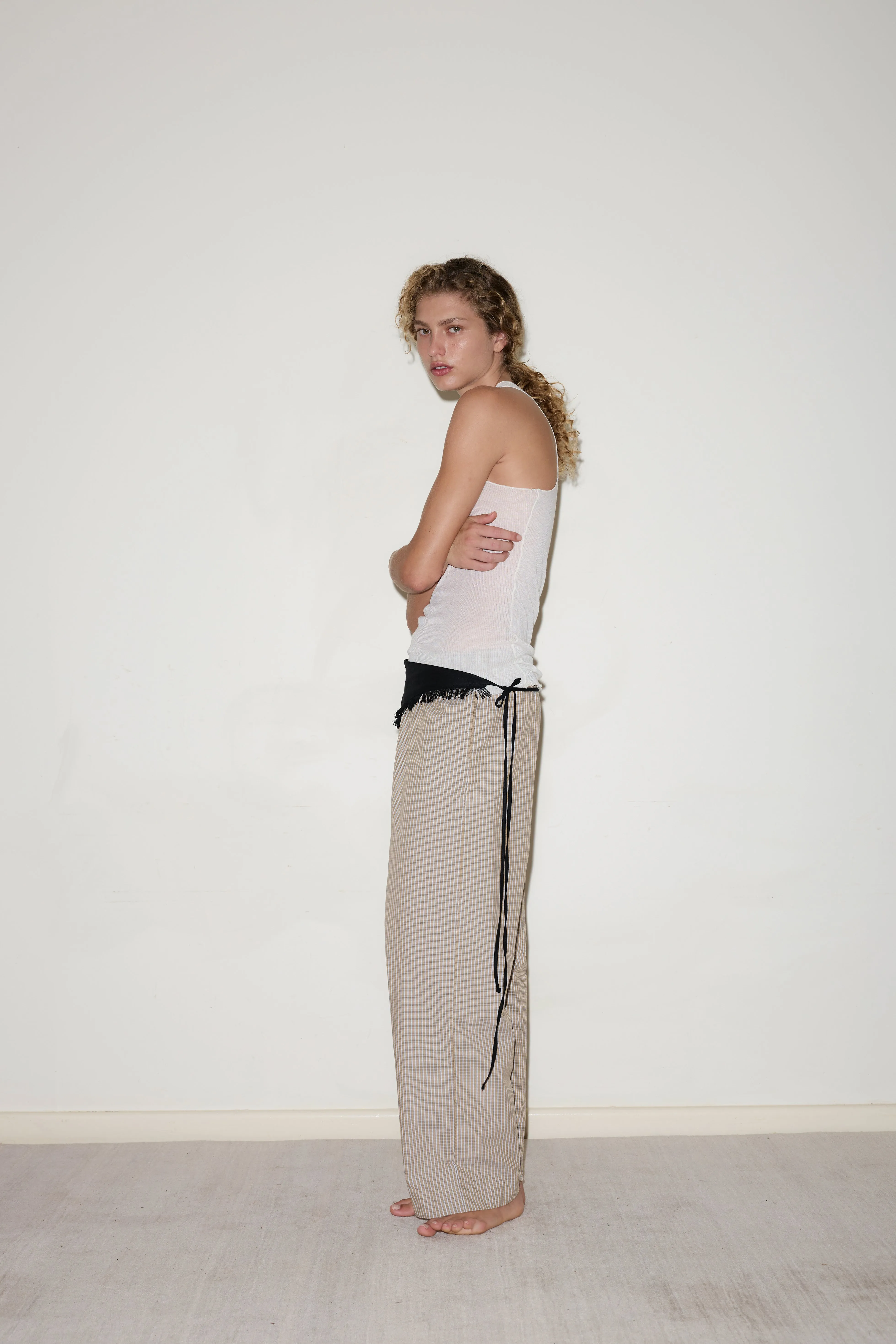 Ease Trouser - Desert Check