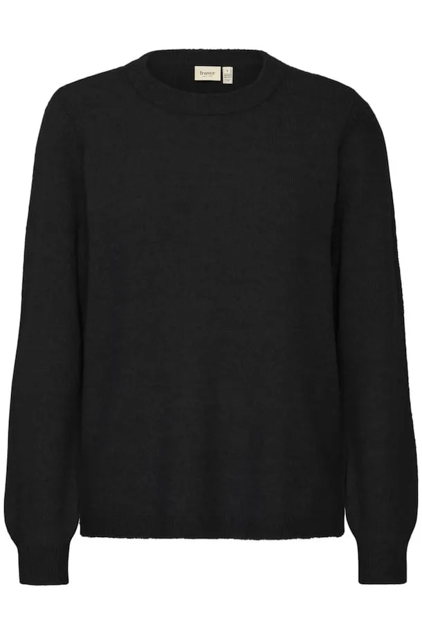 Fransa Ellis Pullover in Black