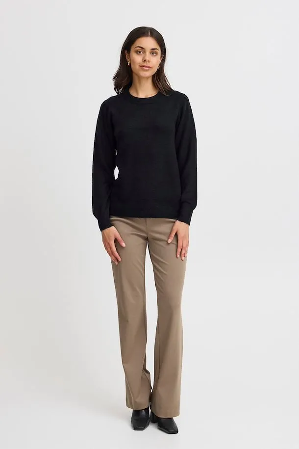 Fransa Ellis Pullover in Black