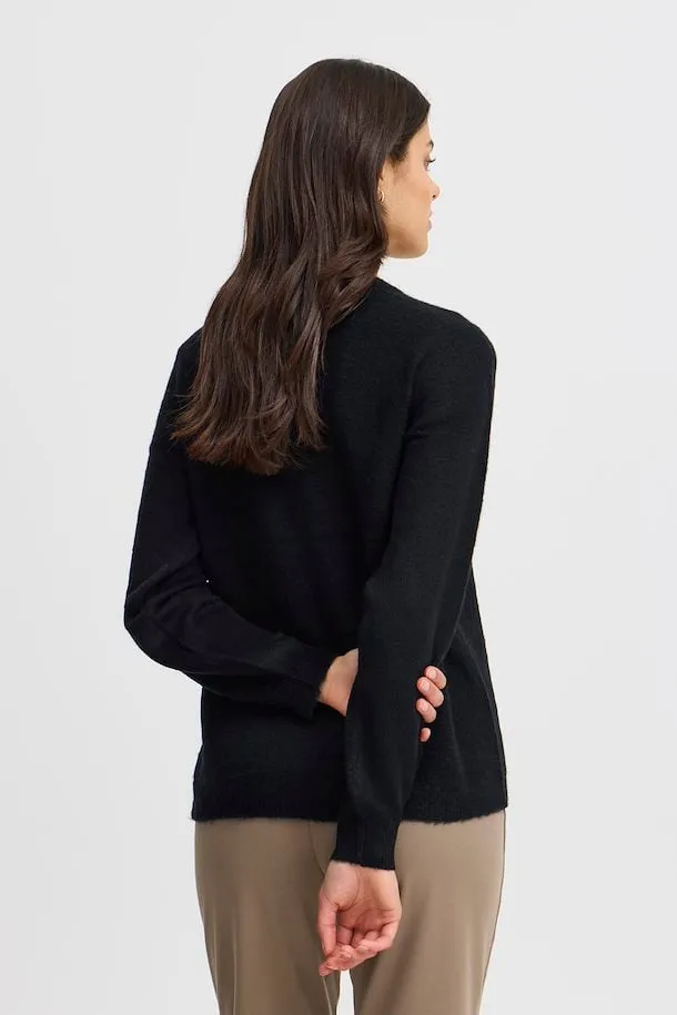 Fransa Ellis Pullover in Black