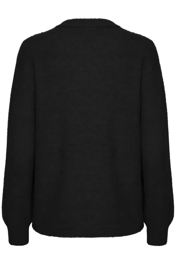 Fransa Ellis Pullover in Black