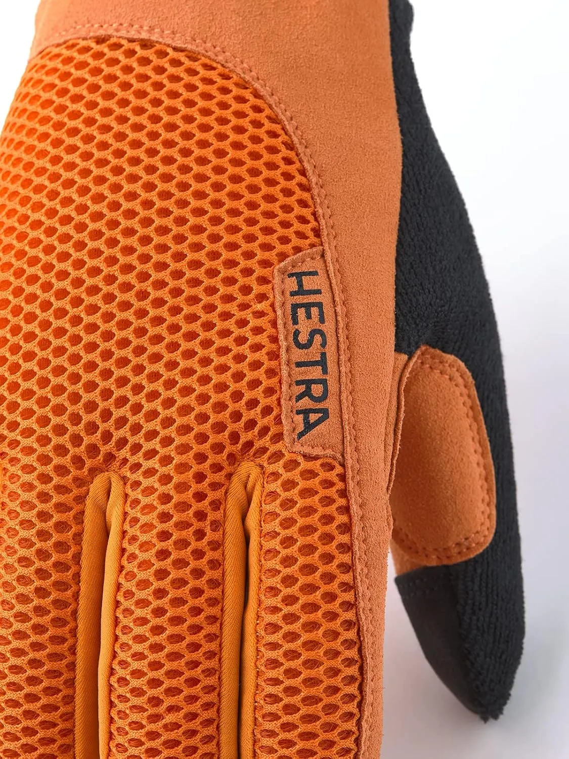 Hestra Long Sr. Breathable Protective Full Finger Bike Glove with Minimalist Padding for Maximum Grip for Men/Women | 5-Finger Lightweight Cycling Glove for Mountain Biking