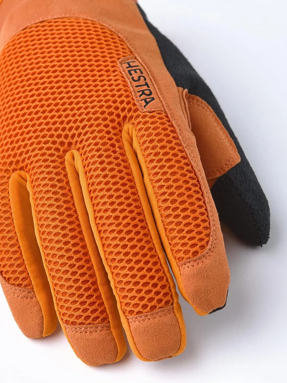 Hestra Long Sr. Breathable Protective Full Finger Bike Glove with Minimalist Padding for Maximum Grip for Men/Women | 5-Finger Lightweight Cycling Glove for Mountain Biking