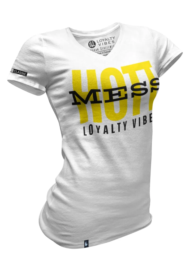Hott Mess V-Neck Tee