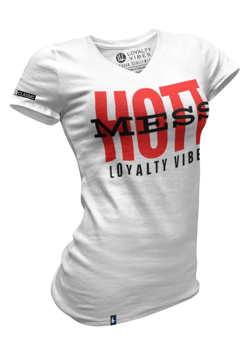 Hott Mess V-Neck Tee