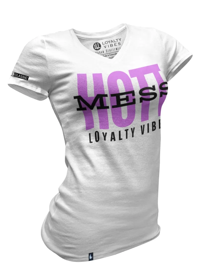 Hott Mess V-Neck Tee