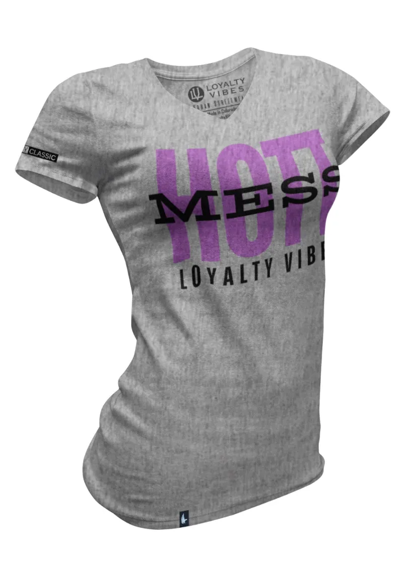 Hott Mess V-Neck Tee