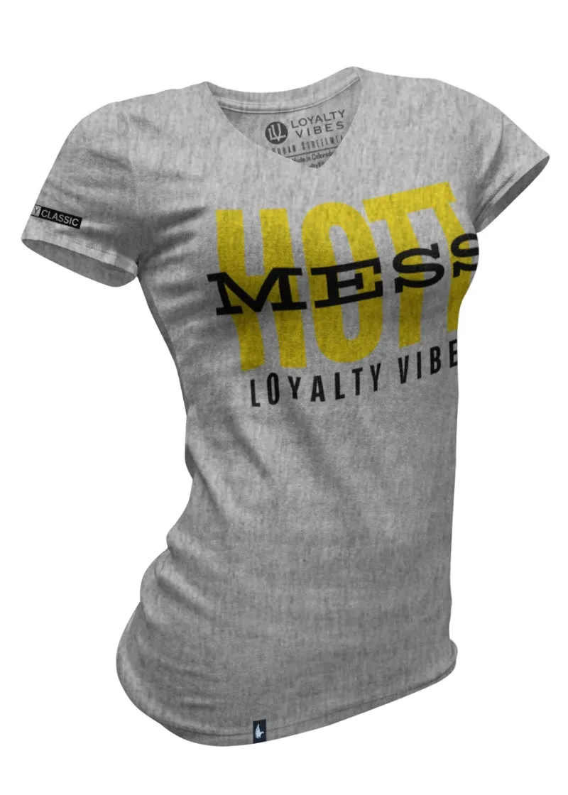 Hott Mess V-Neck Tee