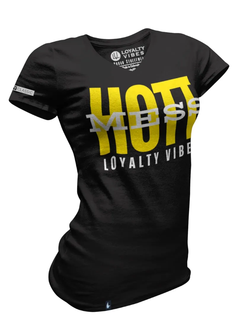Hott Mess V-Neck Tee