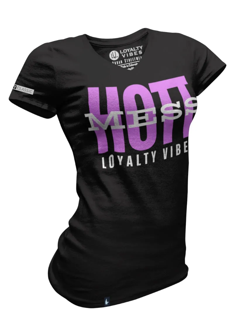 Hott Mess V-Neck Tee