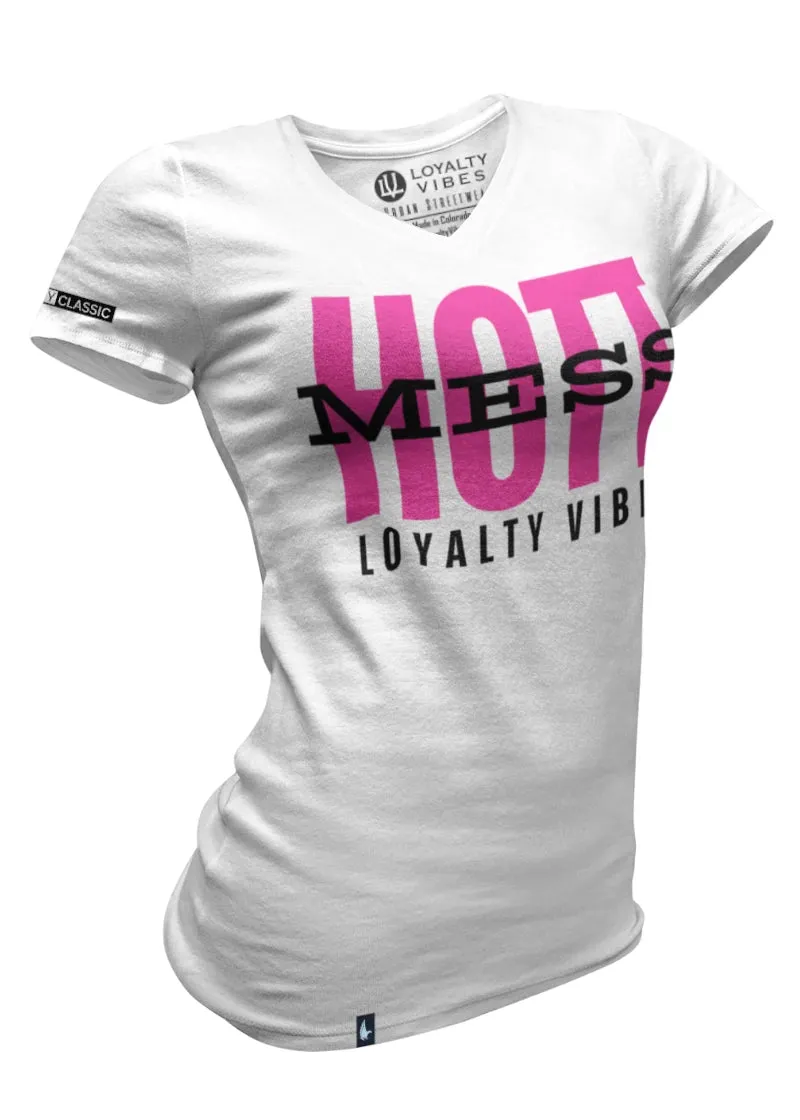 Hott Mess V-Neck Tee
