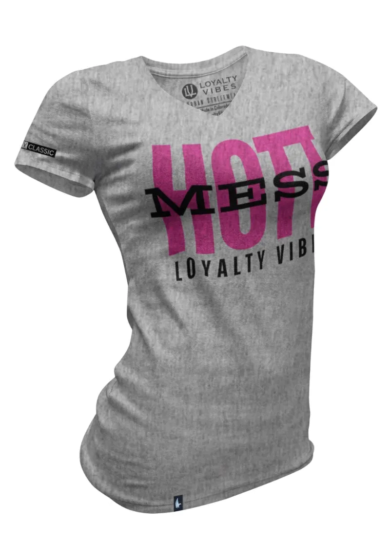 Hott Mess V-Neck Tee