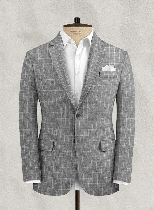 Italian Linen Lusso Black Jacket