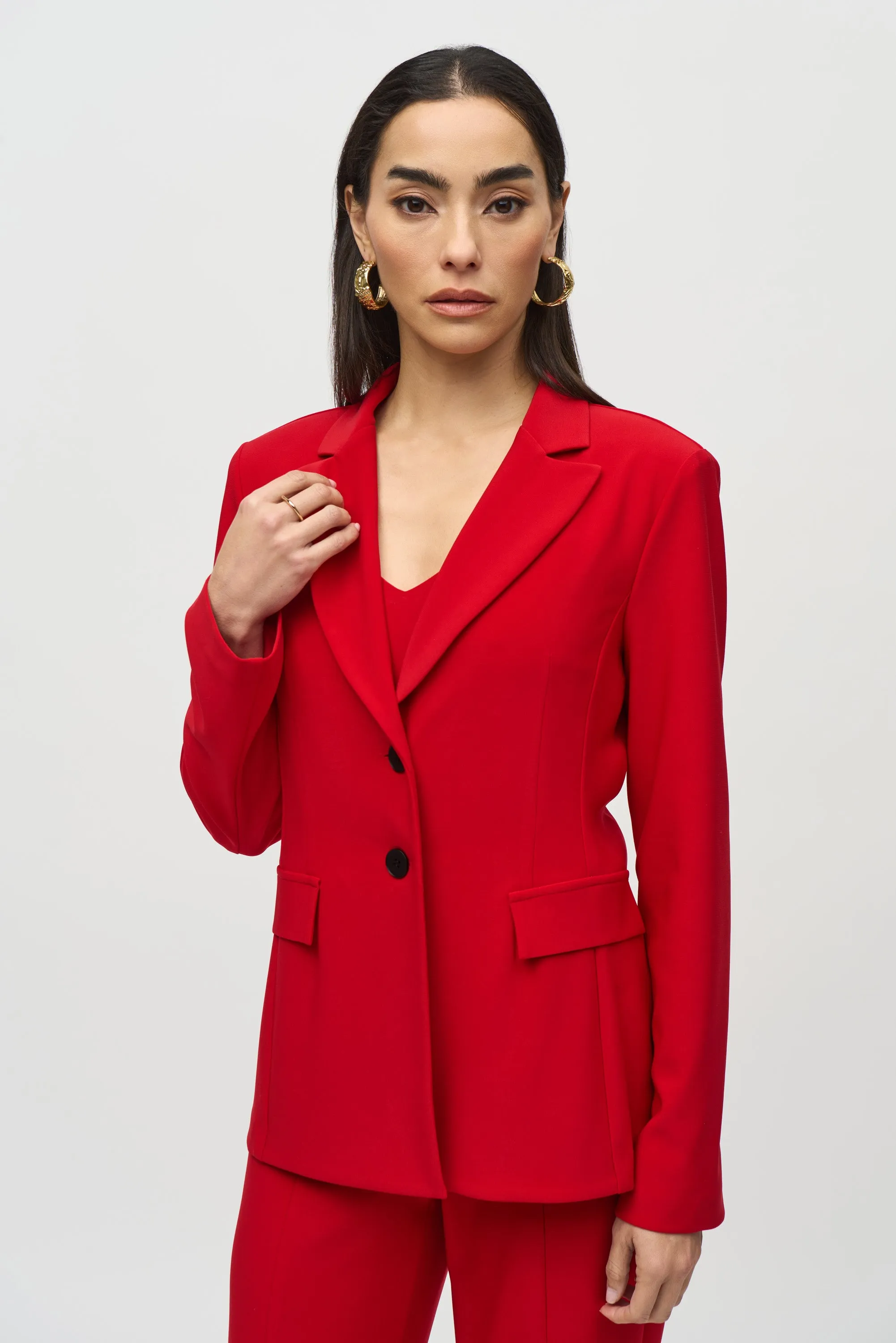 Joseph Ribkoff Fitted Blazer 244095 - Lipstick Red
