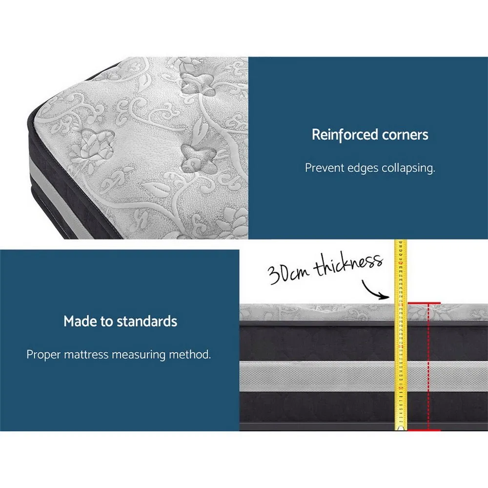 Lotus Tight Top Pocket Spring Mattress 30cm Thick - King
