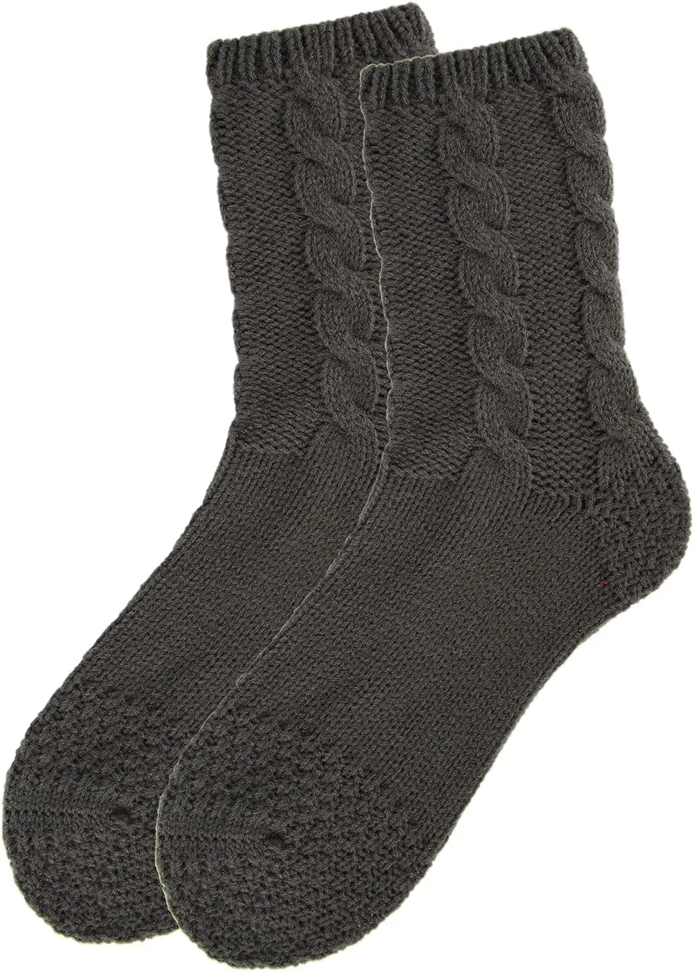 MeMoi Women's Thick Cable Sweater Knit Cozy Soft Crew Socks