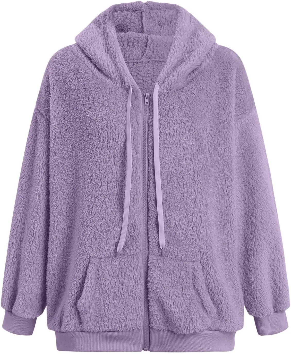 Men's Cashmere Sweaters, Men's Full Zip Fleece Flannel Jackets Shirt Cotton Hoodies Soft Warm Coat for Men with Hood