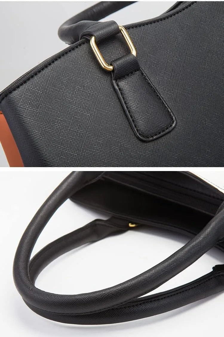 Minimalist and Versatile Casual Women's Bag - Fashionable Color Clash Crossbody Bag with Large Capacity
