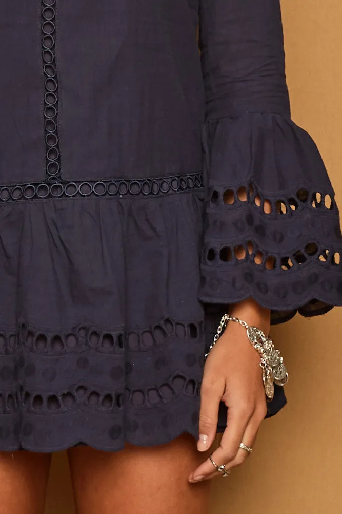 Romance Dress Navy