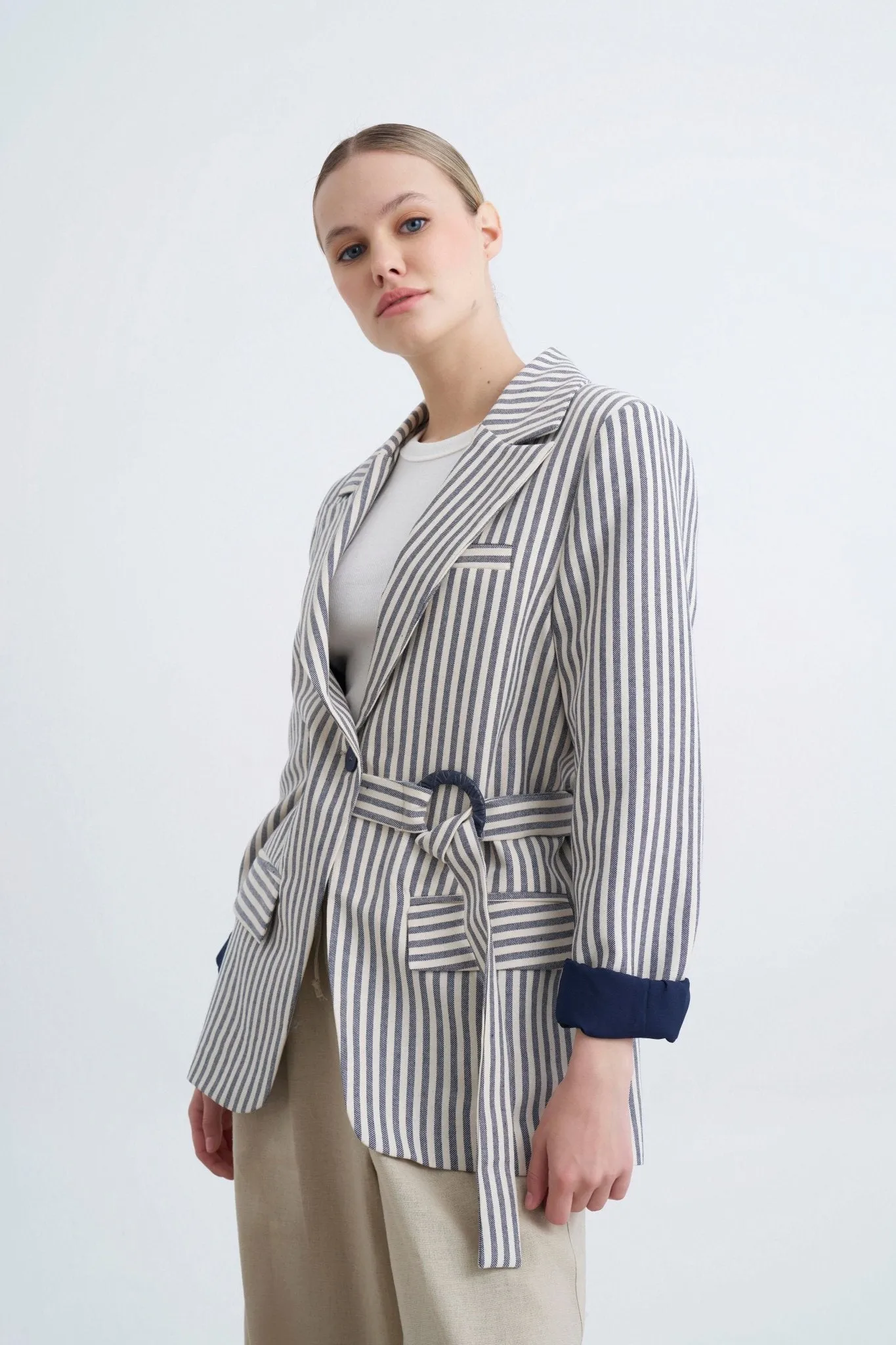 Striped Linen Jacket