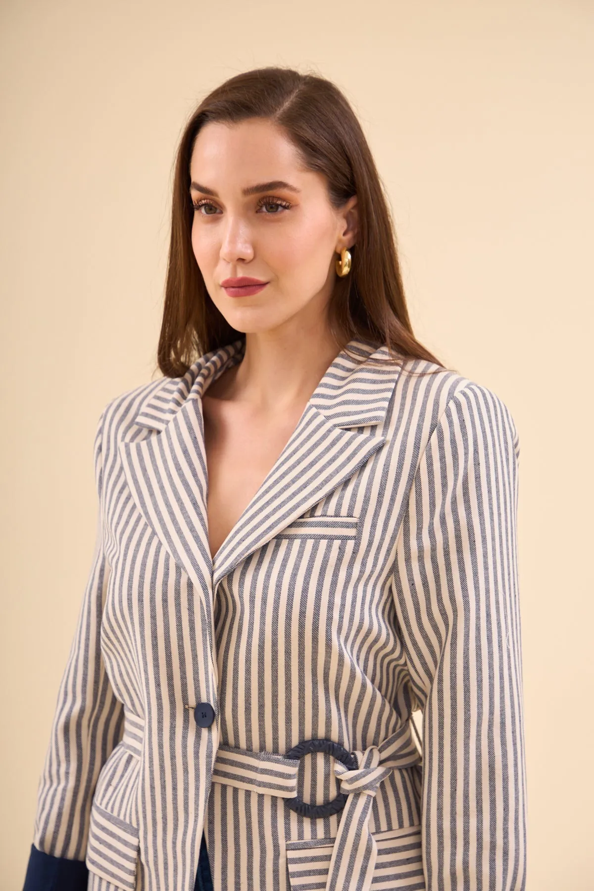 Striped Linen Jacket