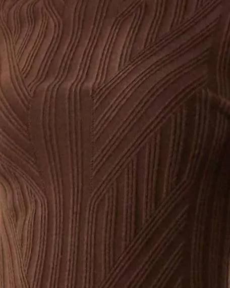 Traveling Rib Mock Neck Sweater in Chocolate | Chocolate