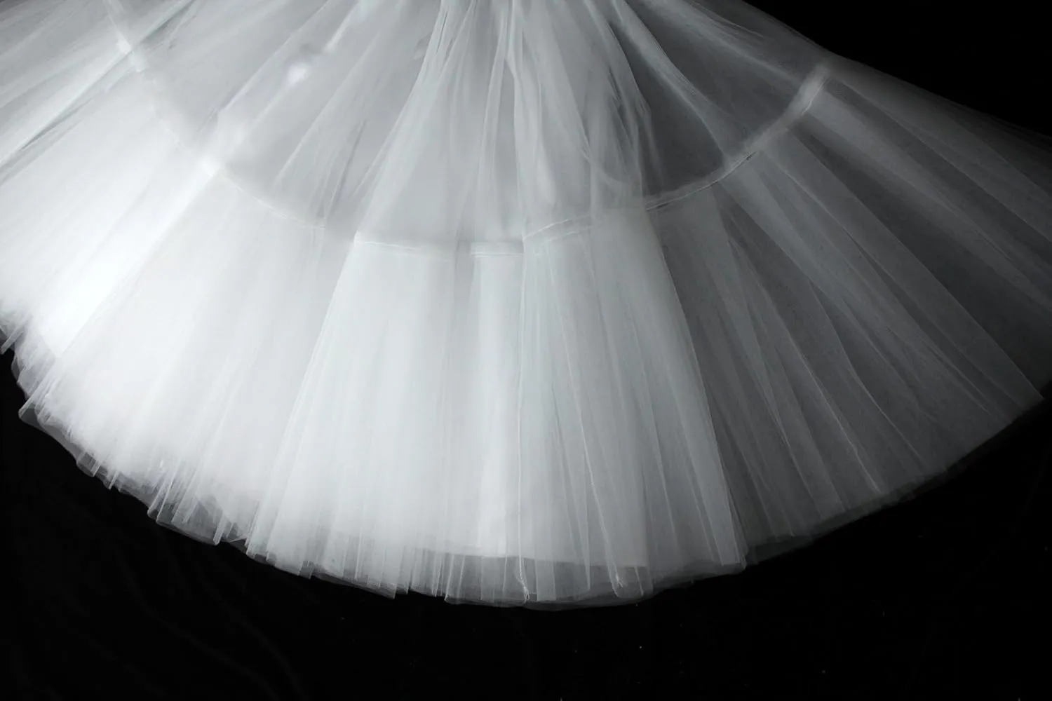 Tulle Skirt,Women's Midi Tulle Tutu Skirt Fluffy Princess Five Layers A line Party Prom Underskirt