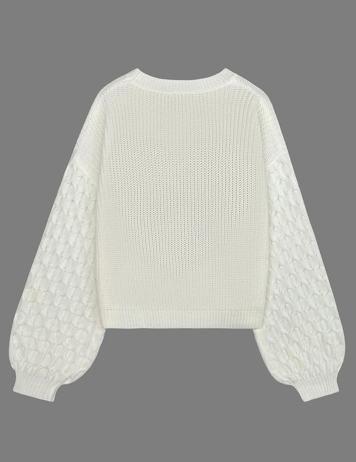 Womens Oversized Cute Heart Sweater Spring 2025 Lightweight Crewneck Cable Knit Sleeve Pullover Top